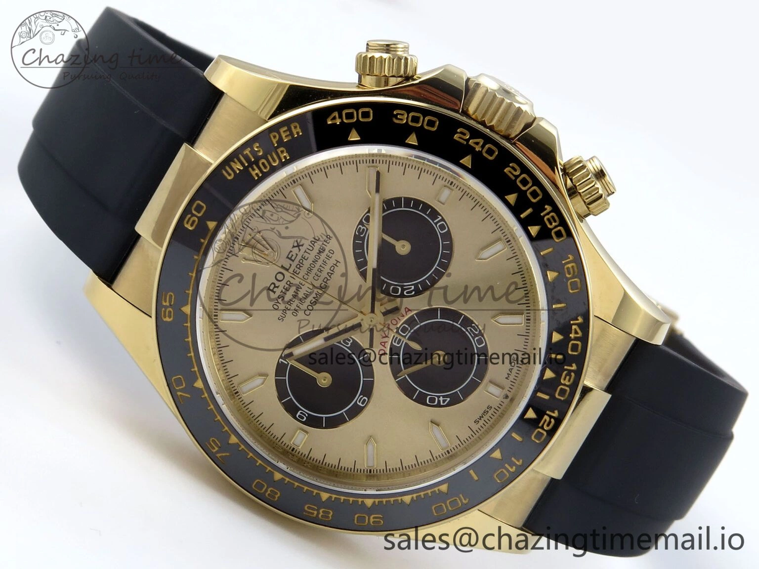 2023 Daytona 126518 AR+F 1:1 Best Edition 904L YG Case YG Dial on Oysterflex Strap SA FlexibleFit 848