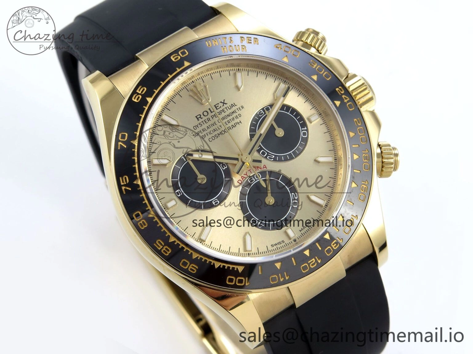 2023 Daytona 126518 AR+F 1:1 Best Edition 904L YG Case YG Dial on Oysterflex Strap SA FlexibleFit 848