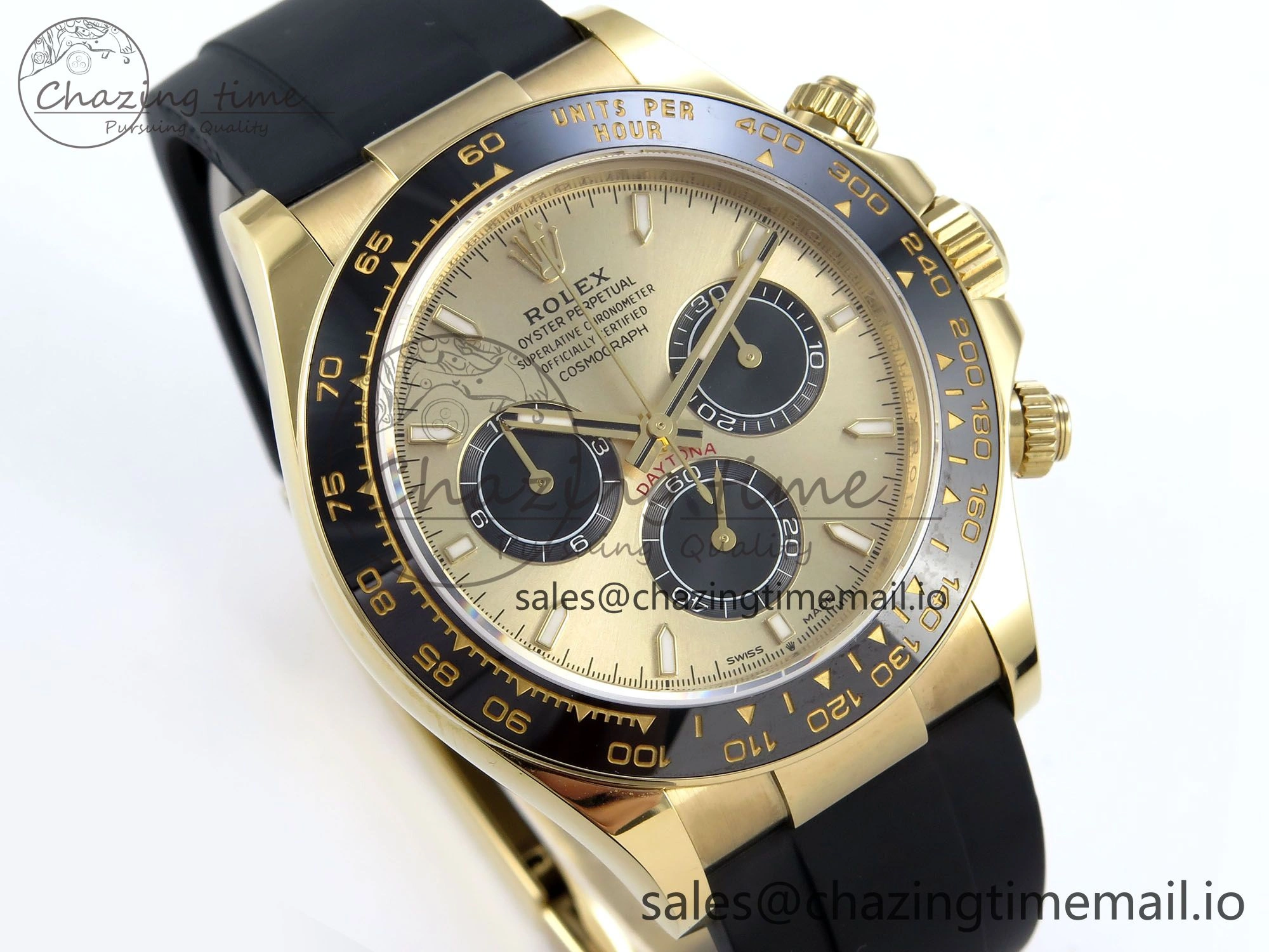 2023 Daytona 126518 AR+F 1:1 Best Edition 904L YG Case YG Dial on Oysterflex Strap SA FlexibleFit 848