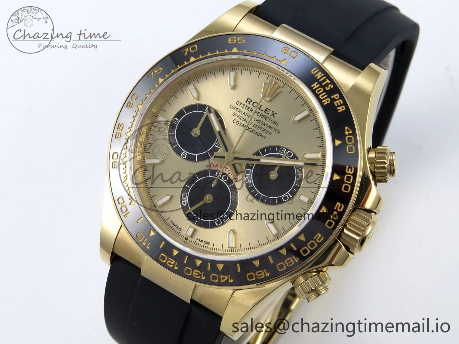 2023 Daytona 126518 AR+F 1:1 Best Edition 904L YG Case YG Dial on Oysterflex Strap SA FlexibleFit 848