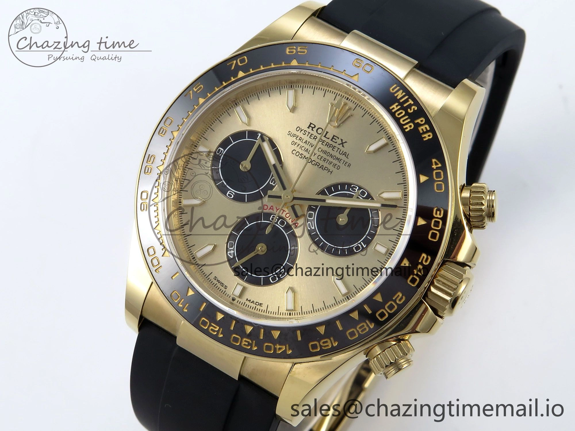 2023 Daytona 126518 AR+F 1:1 Best Edition 904L YG Case YG Dial on Oysterflex Strap SA FlexibleFit 848