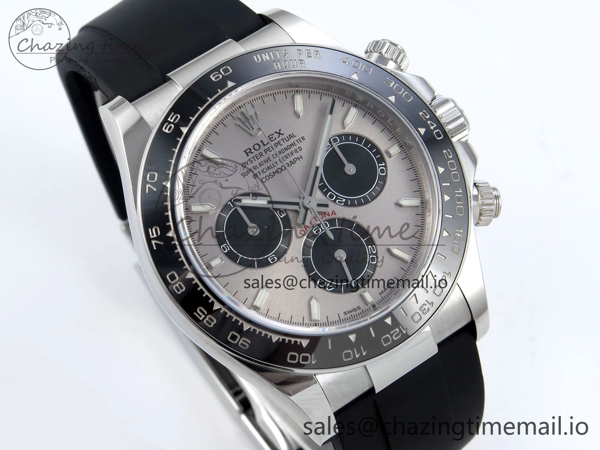 Breathable 2023 Daytona 126519 AR+F 1:1 Best Edition 904L SS Case Gray Dial on Oysterflex Strap SA 850