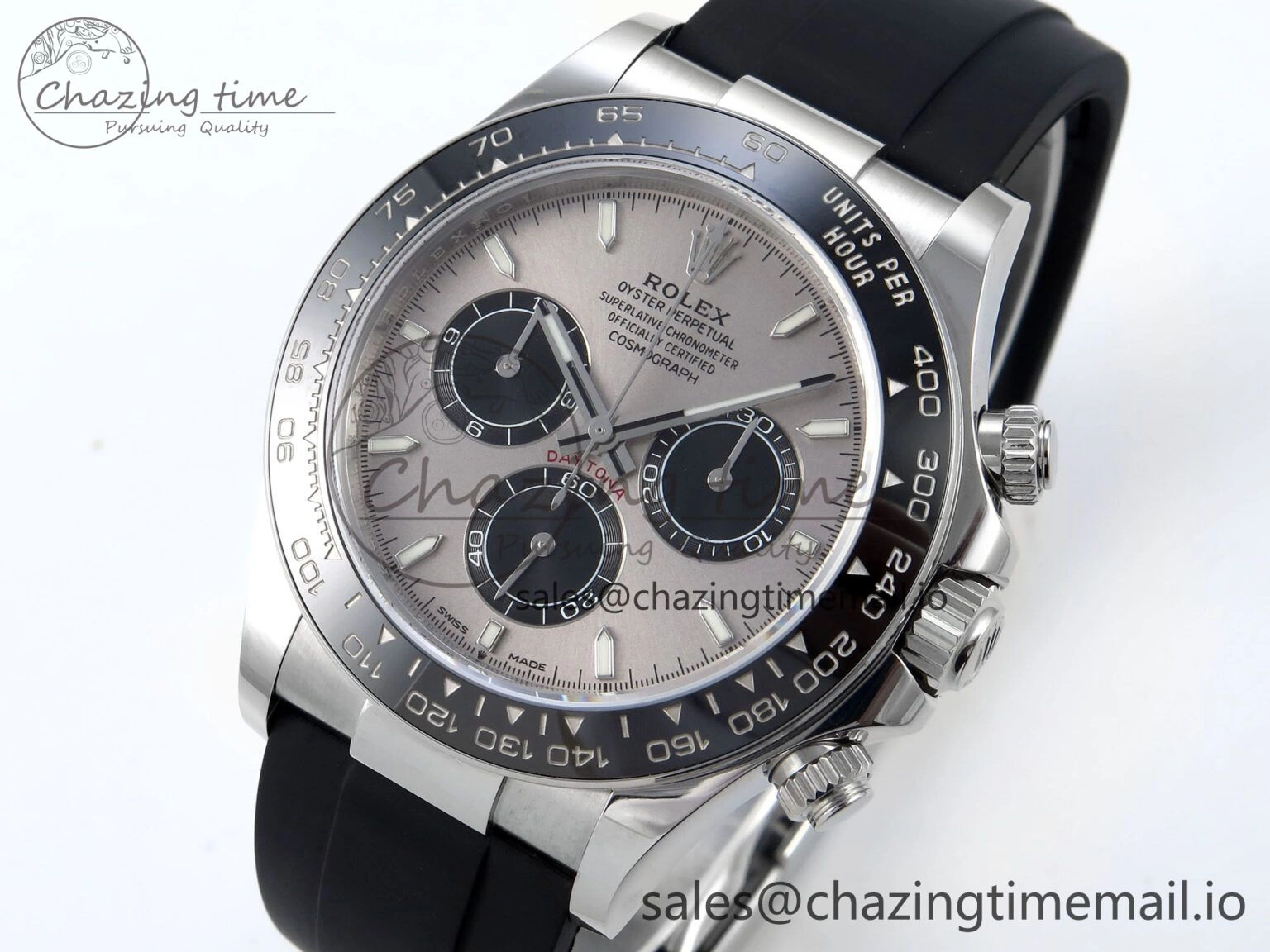 Breathable 2023 Daytona 126519 AR+F 1:1 Best Edition 904L SS Case Gray Dial on Oysterflex Strap SA 850