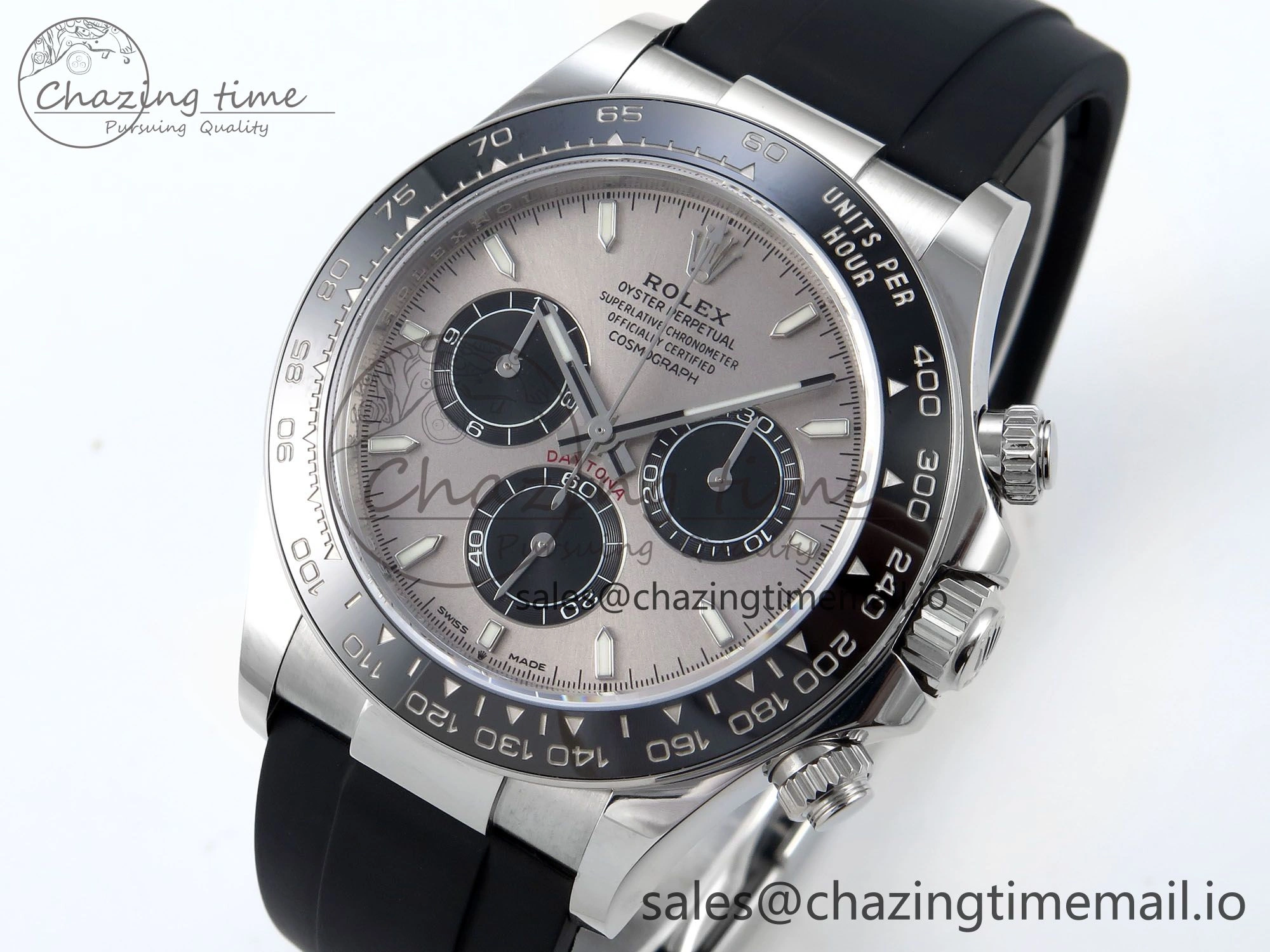 Breathable 2023 Daytona 126519 AR+F 1:1 Best Edition 904L SS Case Gray Dial on Oysterflex Strap SA 850