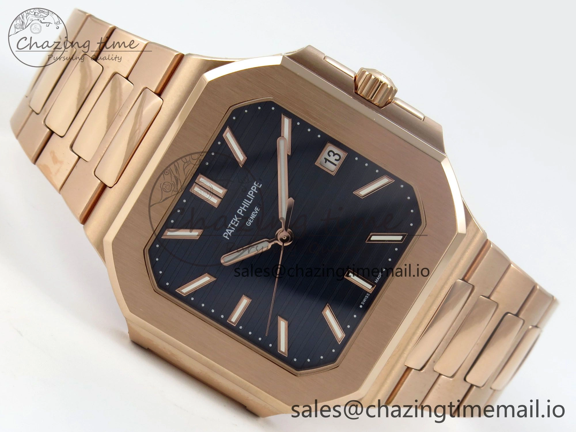 2025 Cubitus GRF 1:1 Best Edition Blue Dial on RG Bracelet MY9015 Mod to A330 Super Clone movement MultiPurpose 8642