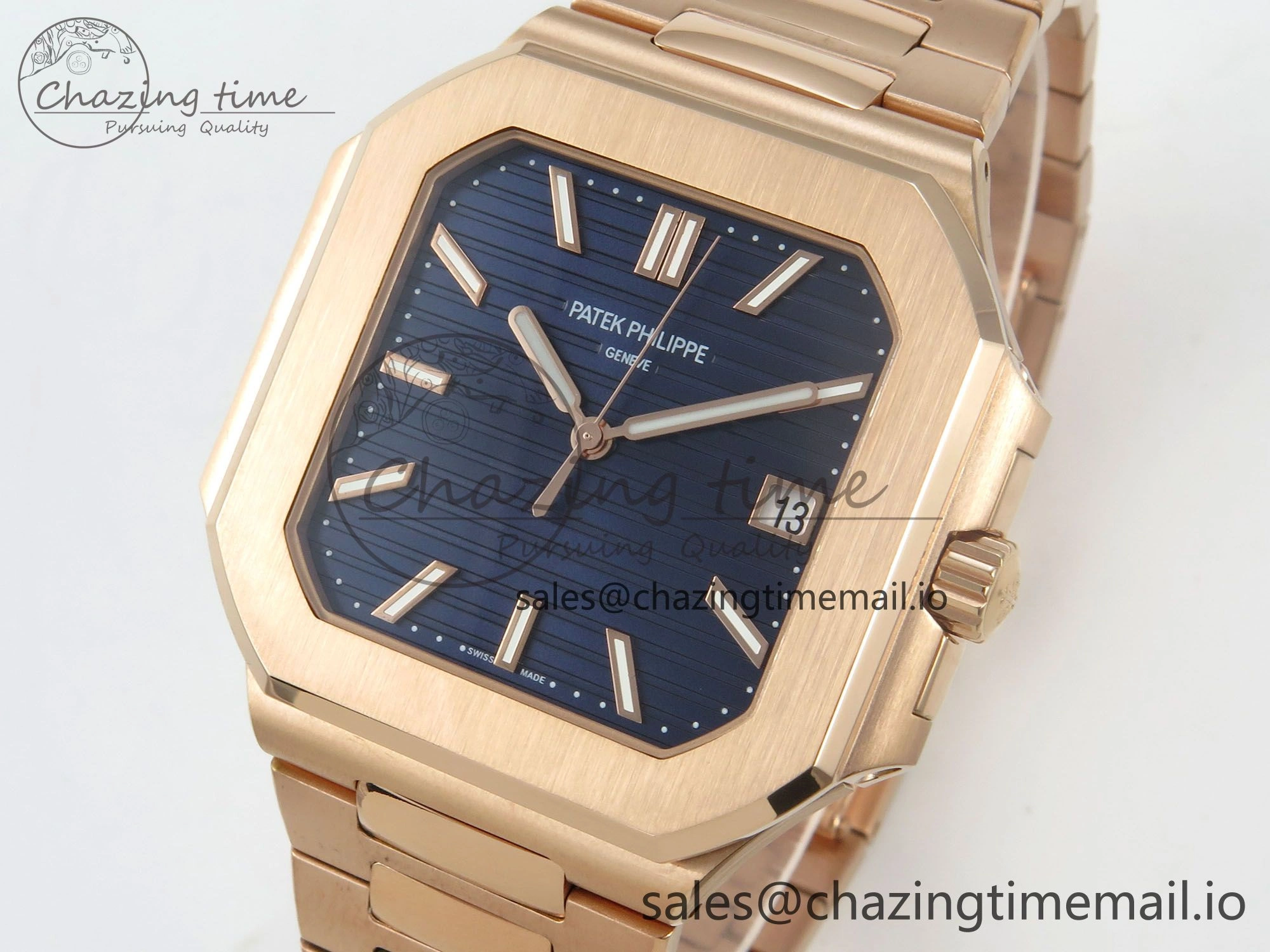 2025 Cubitus GRF 1:1 Best Edition Blue Dial on RG Bracelet MY9015 Mod to A330 Super Clone movement MultiPurpose 8642