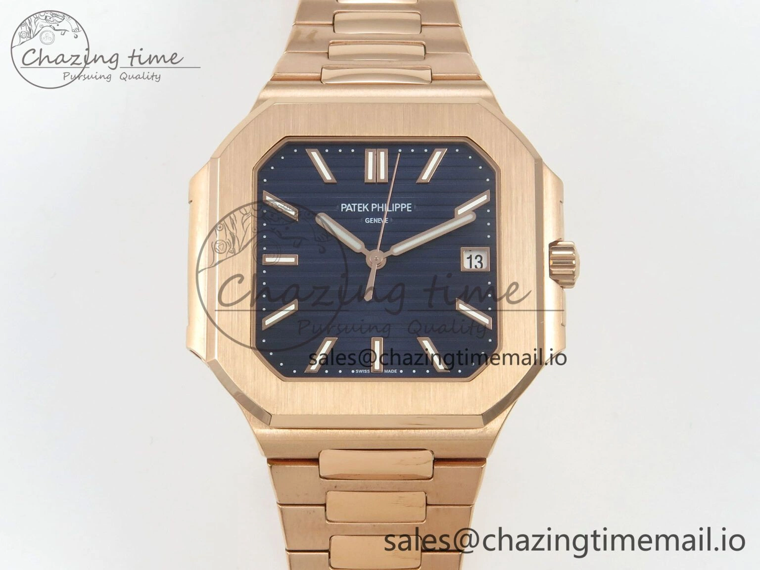 2025 Cubitus GRF 1:1 Best Edition Blue Dial on RG Bracelet MY9015 Mod to A330 Super Clone movement MultiPurpose 8642