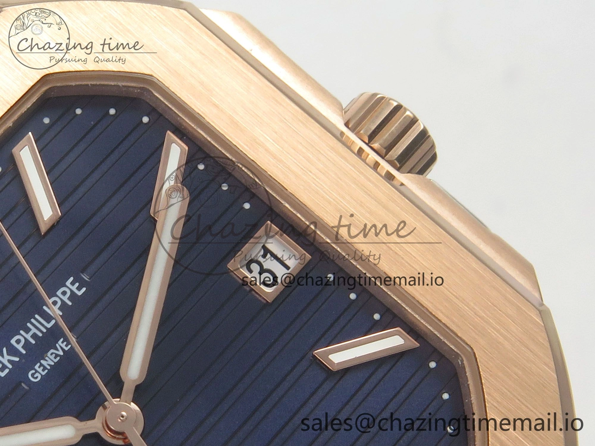 2025 Cubitus GRF 1:1 Best Edition Blue Dial on SS RG Bracelet MY9015 Mod to A330 Super Clone movement Timeless 8639