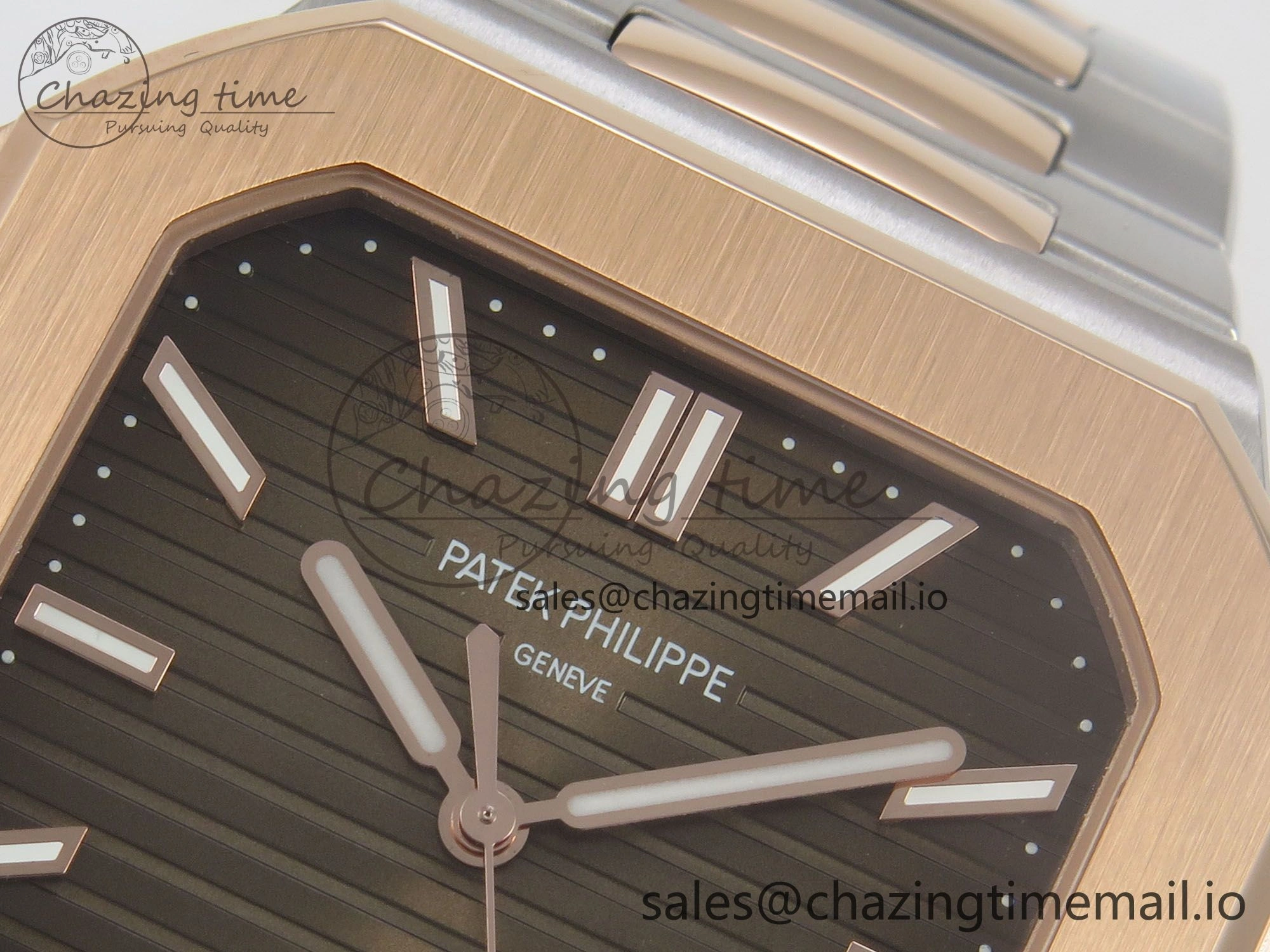 2025 Cubitus GRF 1:1 Best Edition Brown Dial on SS RG Bracelet MY9015 Mod to A330 Super Clone movement Breathable 8640