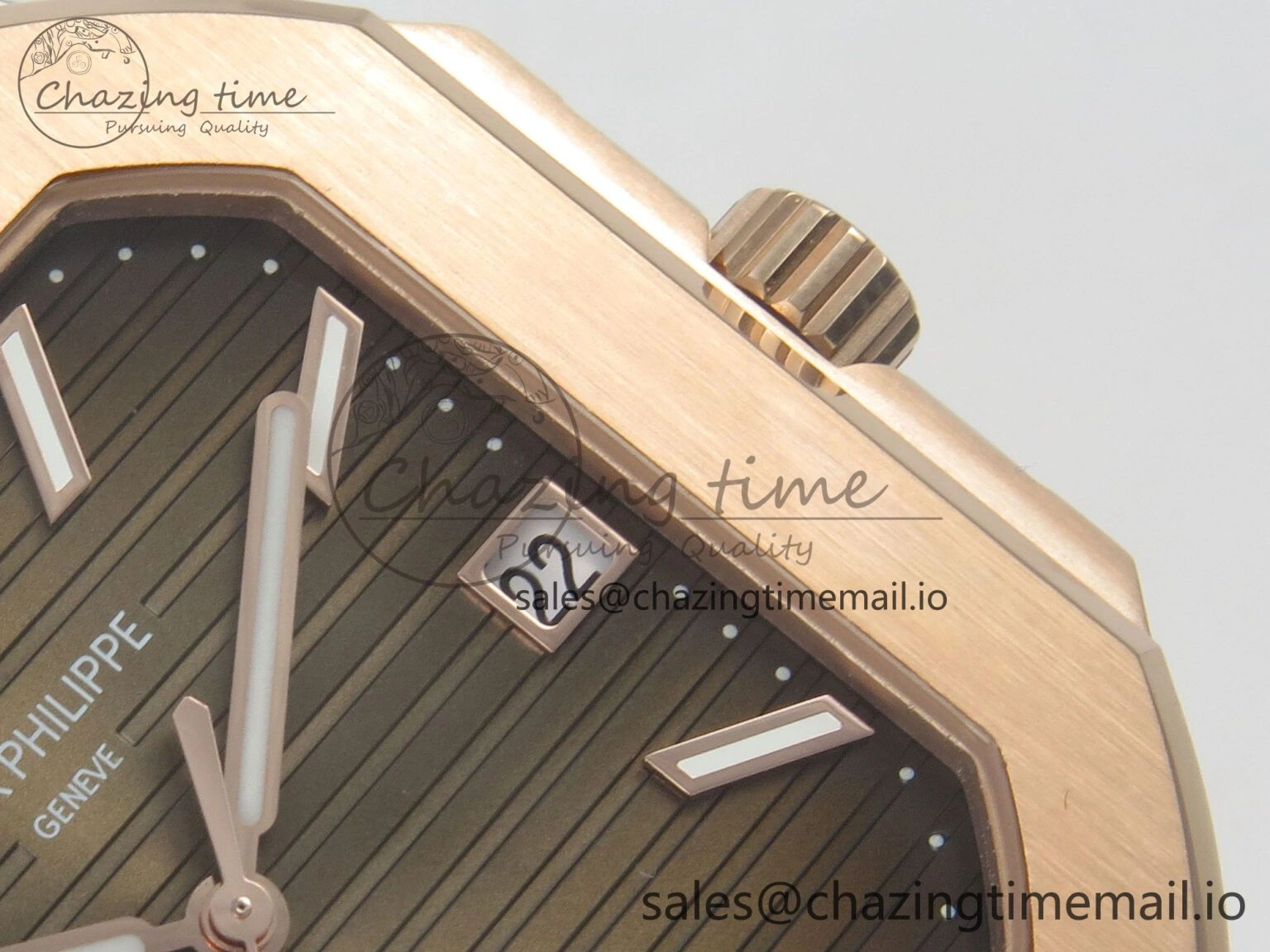 2025 Cubitus GRF 1:1 Best Edition Brown Dial on SS RG Bracelet MY9015 Mod to A330 Super Clone movement Breathable 8640