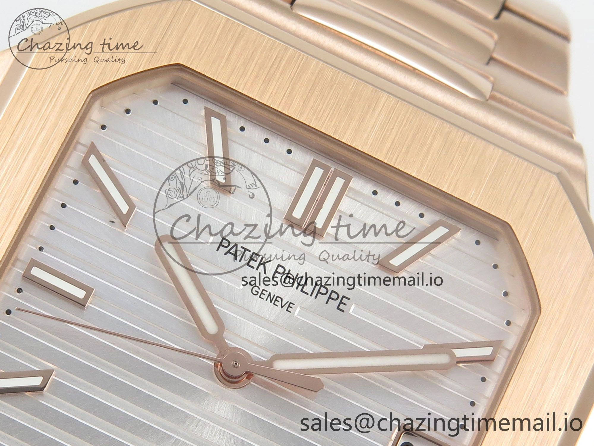 2025 Cubitus GRF 1:1 Best Edition Silver White Dial on RG Bracelet MY9015 Mod to A330 Super Clone movement Attractive 8644