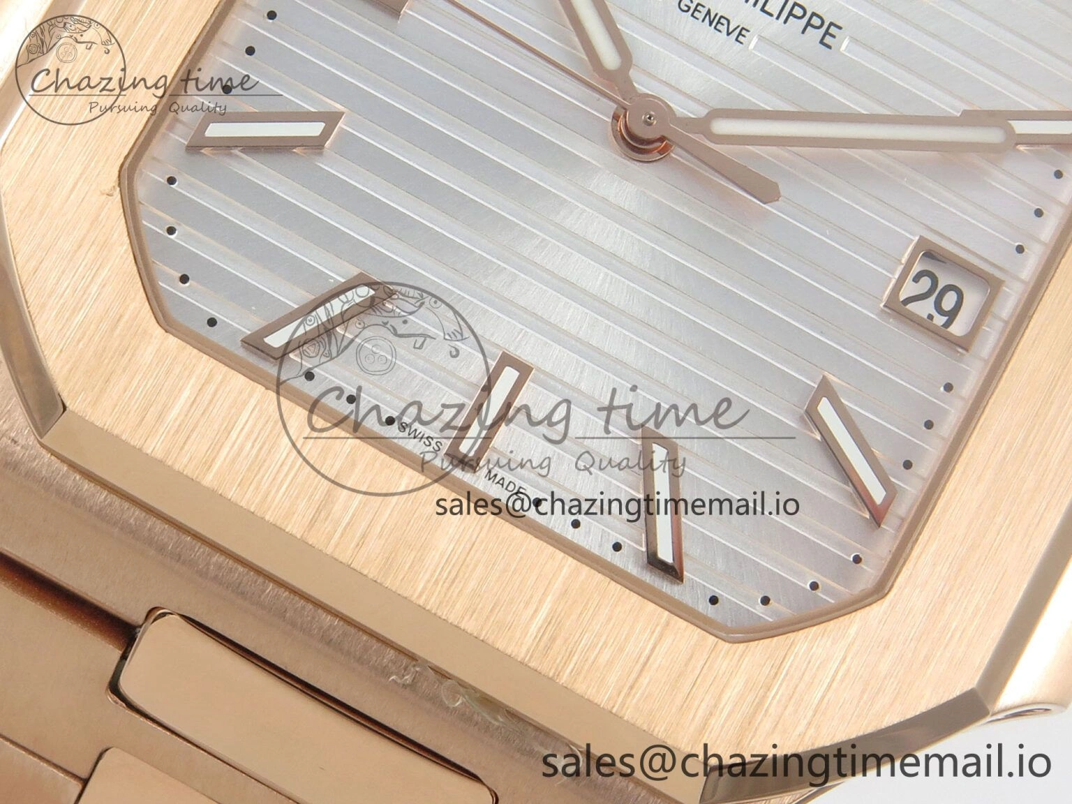 2025 Cubitus GRF 1:1 Best Edition Silver White Dial on RG Bracelet MY9015 Mod to A330 Super Clone movement Attractive 8644