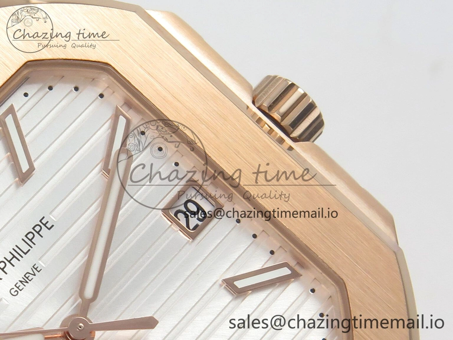 2025 Cubitus GRF 1:1 Best Edition Silver White Dial on RG Bracelet MY9015 Mod to A330 Super Clone movement Attractive 8644