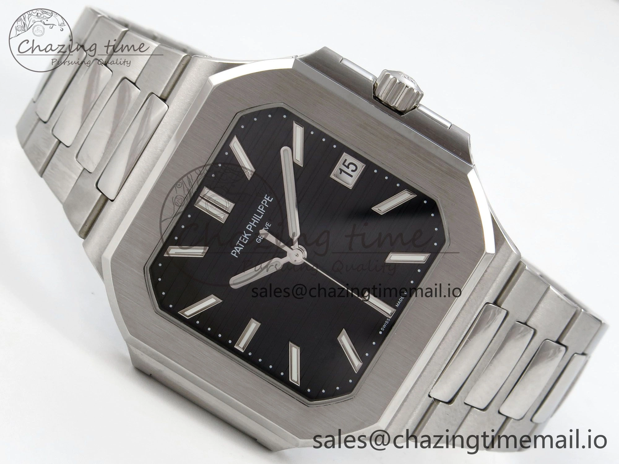 2025 Cubitus GRF Best Edition Black Dial on SS Bracelet MY9015 Mod to A330 Super Clone movement BestValue 8632