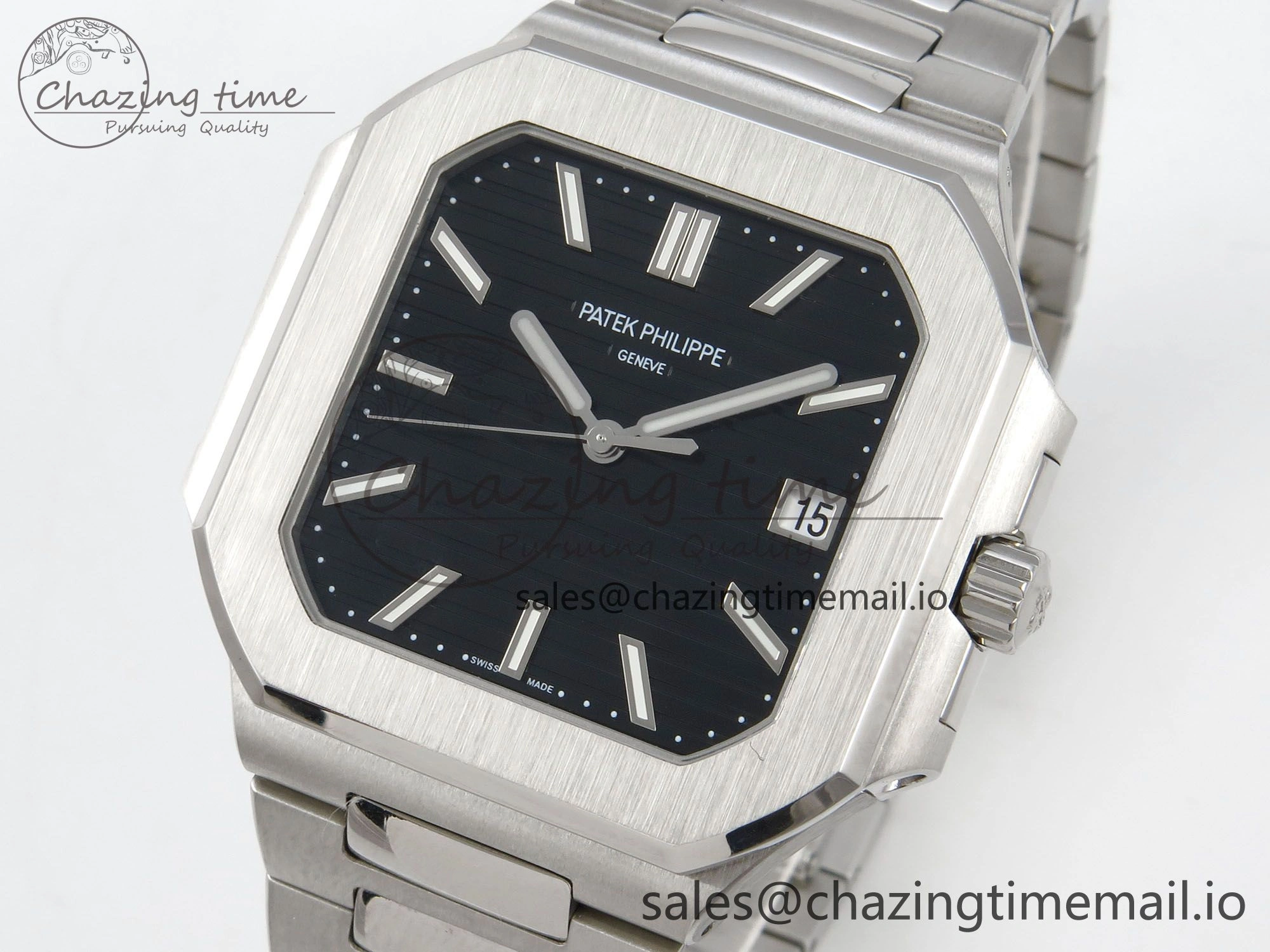2025 Cubitus GRF Best Edition Black Dial on SS Bracelet MY9015 Mod to A330 Super Clone movement BestValue 8632