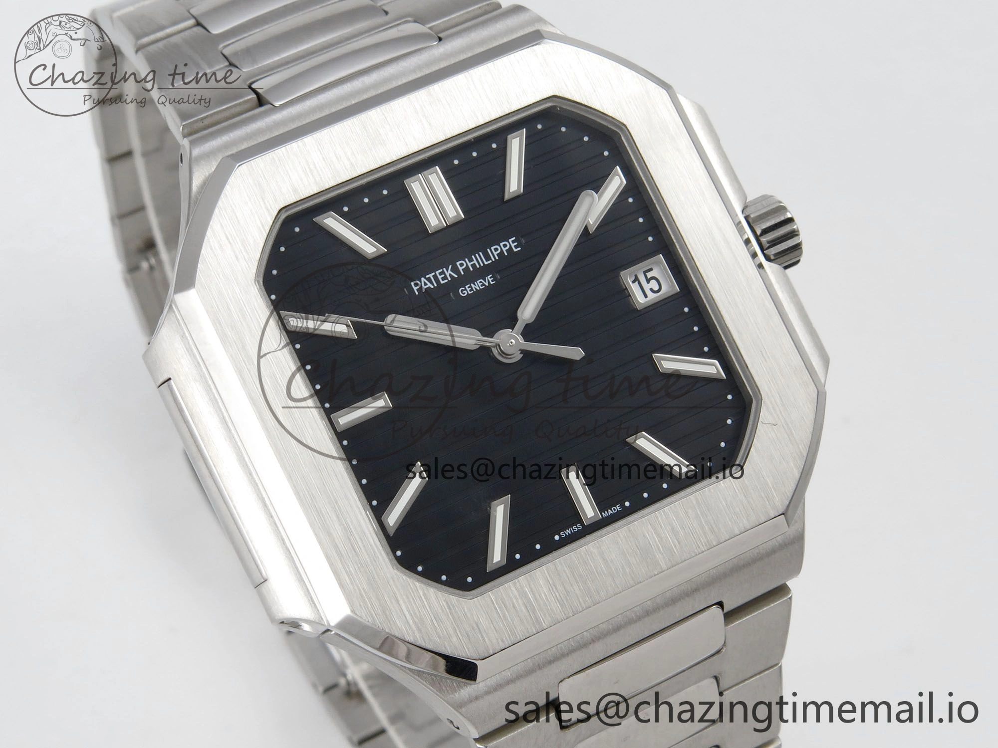 2025 Cubitus GRF Best Edition Black Dial on SS Bracelet MY9015 Mod to A330 Super Clone movement BestValue 8632