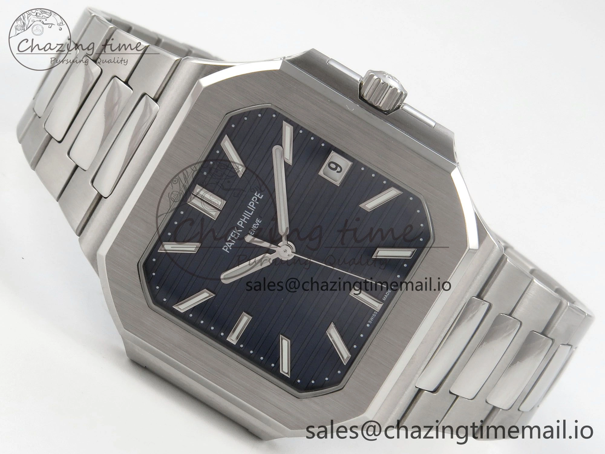 AllSeason 2025 Cubitus GRF Best Edition Blue Dial on SS Bracelet MY9015 Mod to A330 Super Clone movement 8636