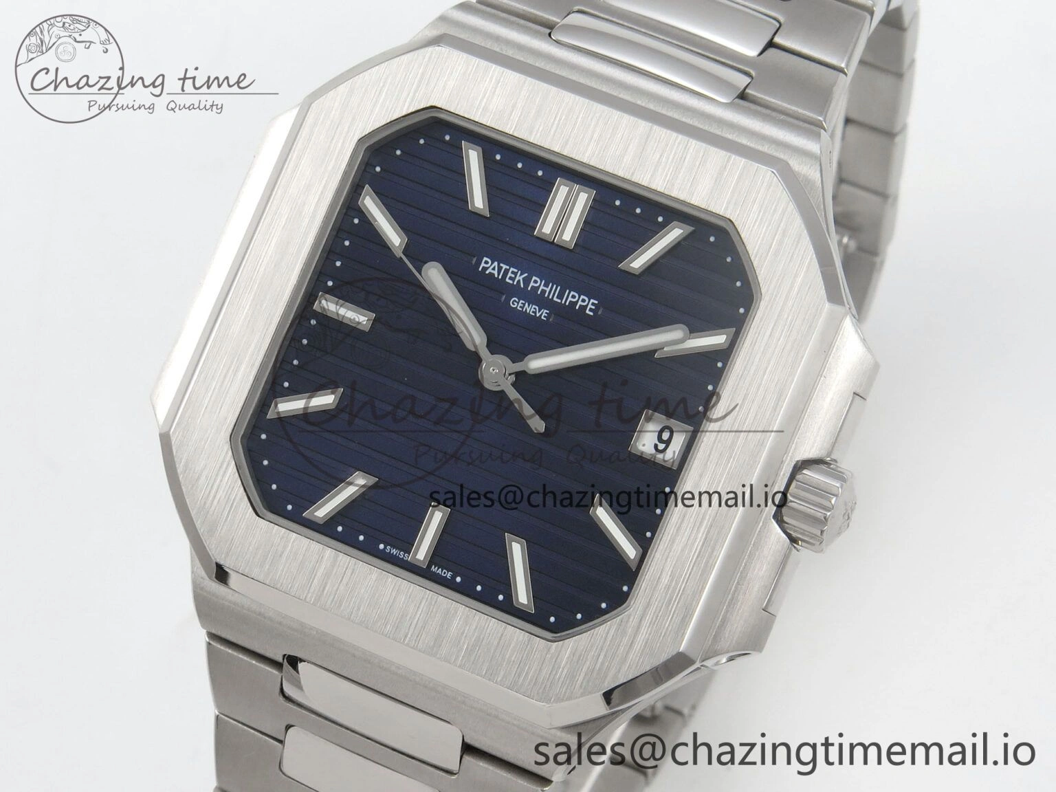 AllSeason 2025 Cubitus GRF Best Edition Blue Dial on SS Bracelet MY9015 Mod to A330 Super Clone movement 8636