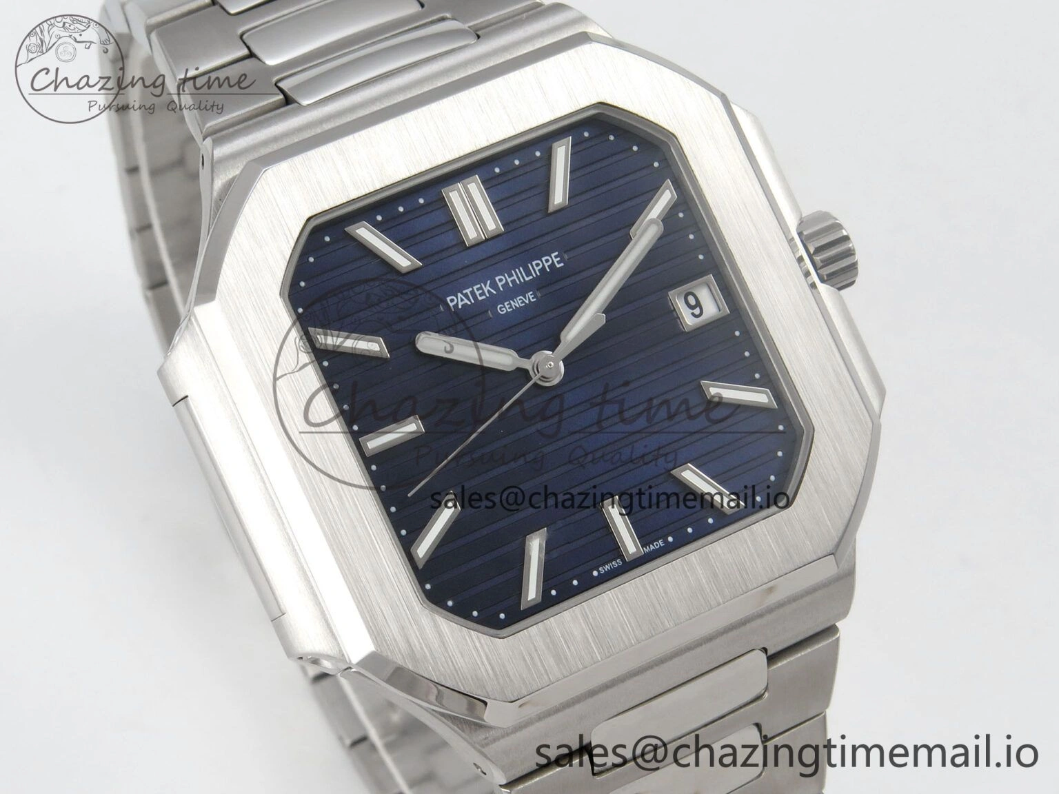 AllSeason 2025 Cubitus GRF Best Edition Blue Dial on SS Bracelet MY9015 Mod to A330 Super Clone movement 8636