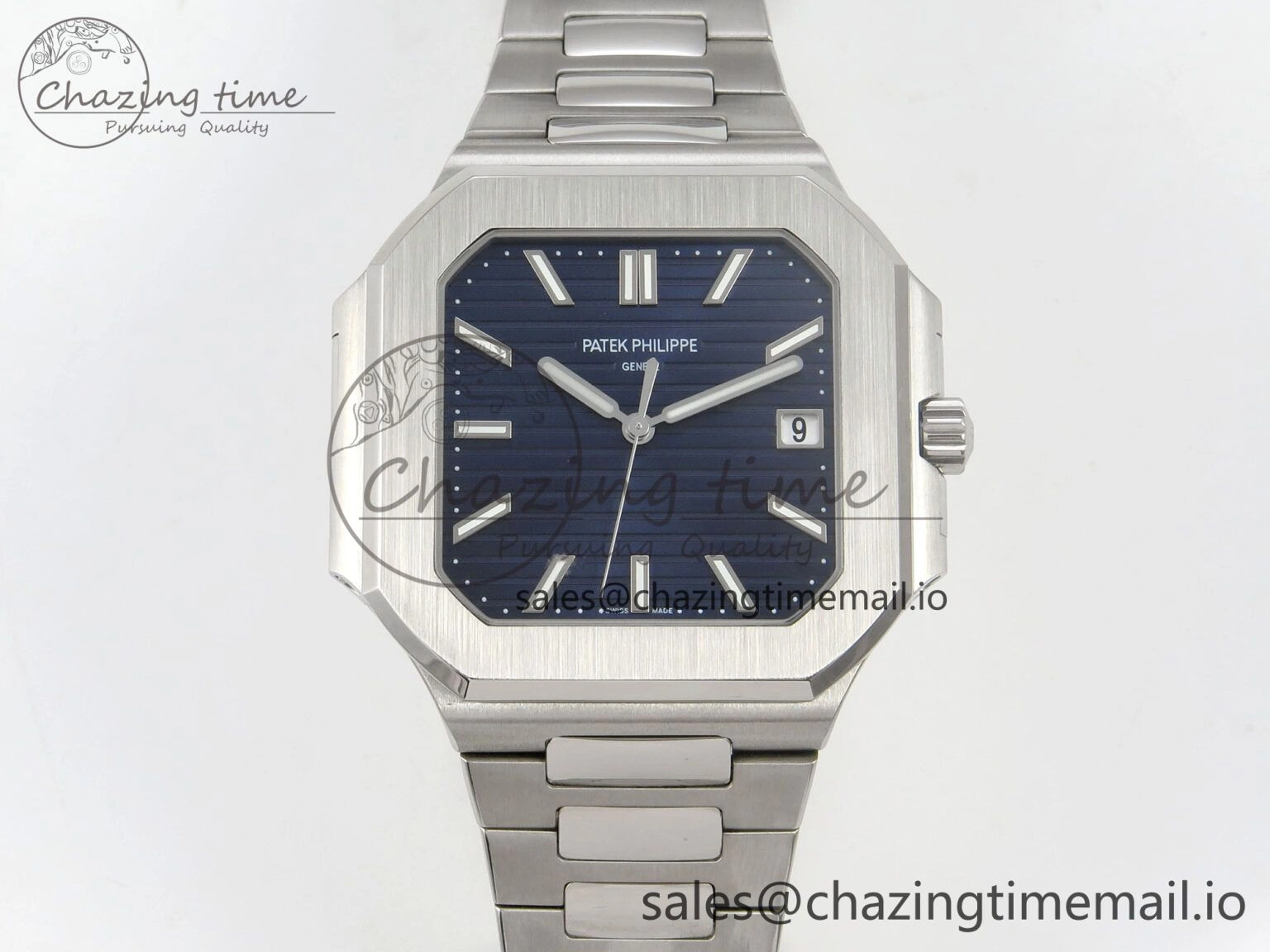 AllSeason 2025 Cubitus GRF Best Edition Blue Dial on SS Bracelet MY9015 Mod to A330 Super Clone movement 8636