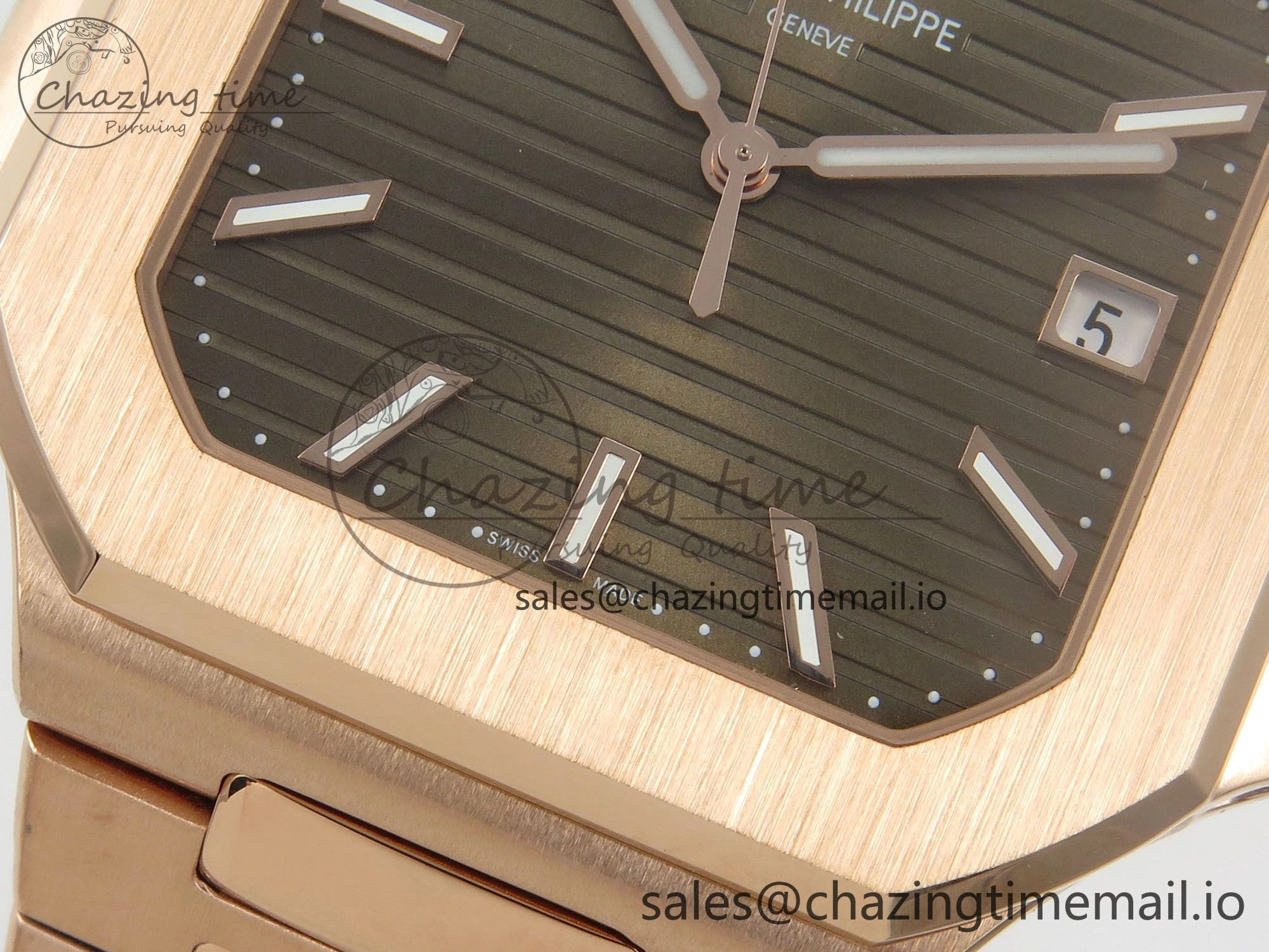 Vibrant 2025 Cubitus GRF Best Edition Brown Dial on RG Bracelet MY9015 Mod to A330 Super Clone movement 8637