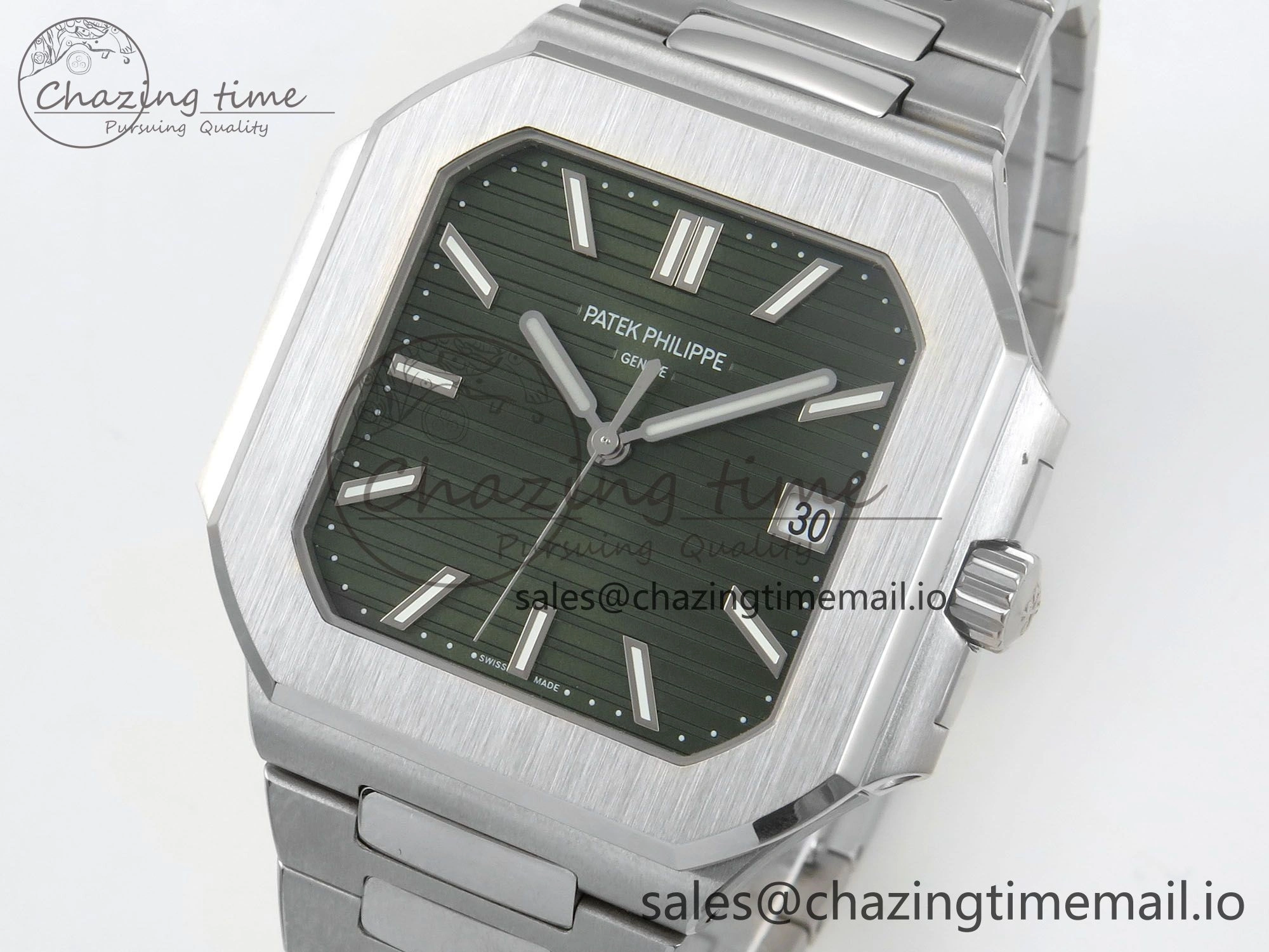 2025 Cubitus GRF Best Edition Green Dial on SS Bracelet MY9015 Mod to A330 Super Clone movement UrbanStyle 8638