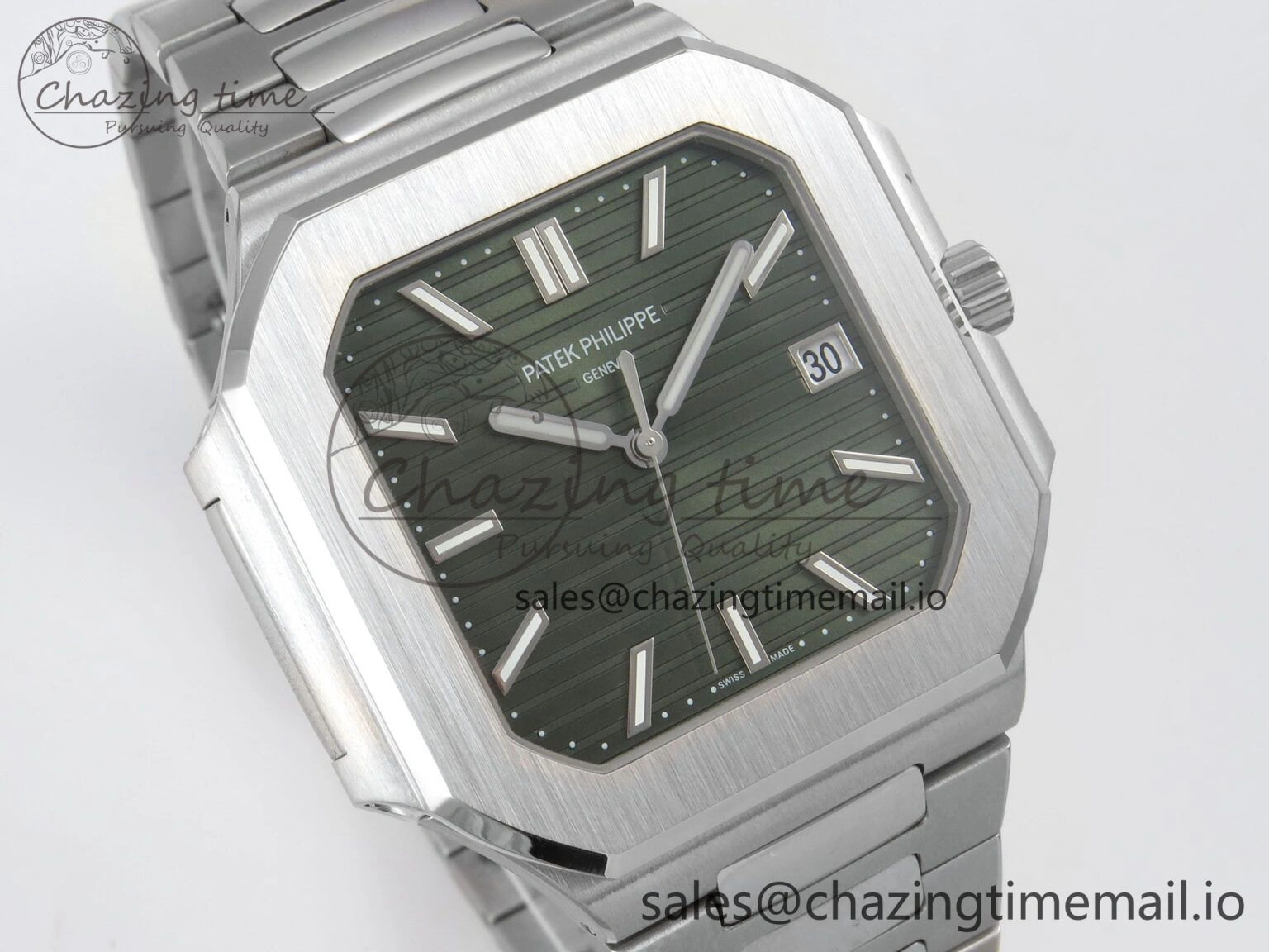 2025 Cubitus GRF Best Edition Green Dial on SS Bracelet MY9015 Mod to A330 Super Clone movement UrbanStyle 8638