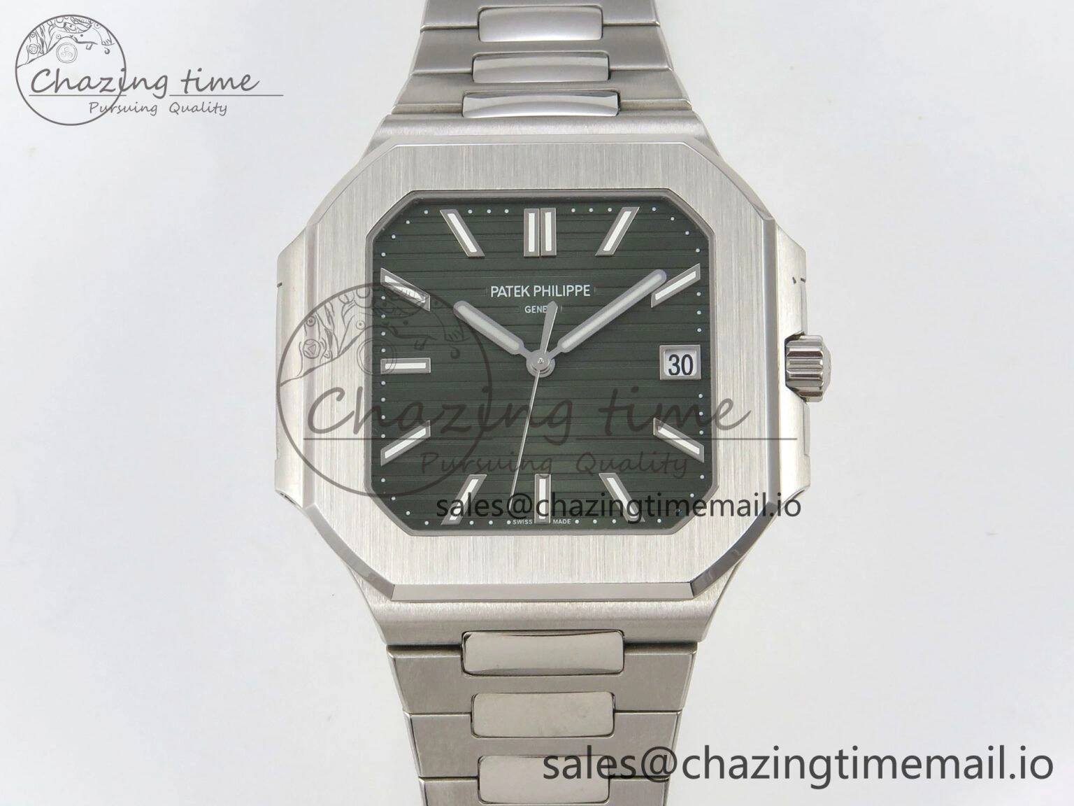 2025 Cubitus GRF Best Edition Green Dial on SS Bracelet MY9015 Mod to A330 Super Clone movement UrbanStyle 8638