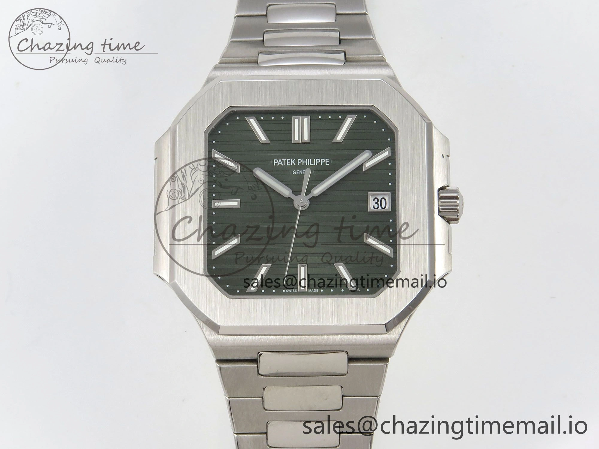 2025 Cubitus GRF Best Edition Green Dial on SS Bracelet MY9015 Mod to A330 Super Clone movement UrbanStyle 8638