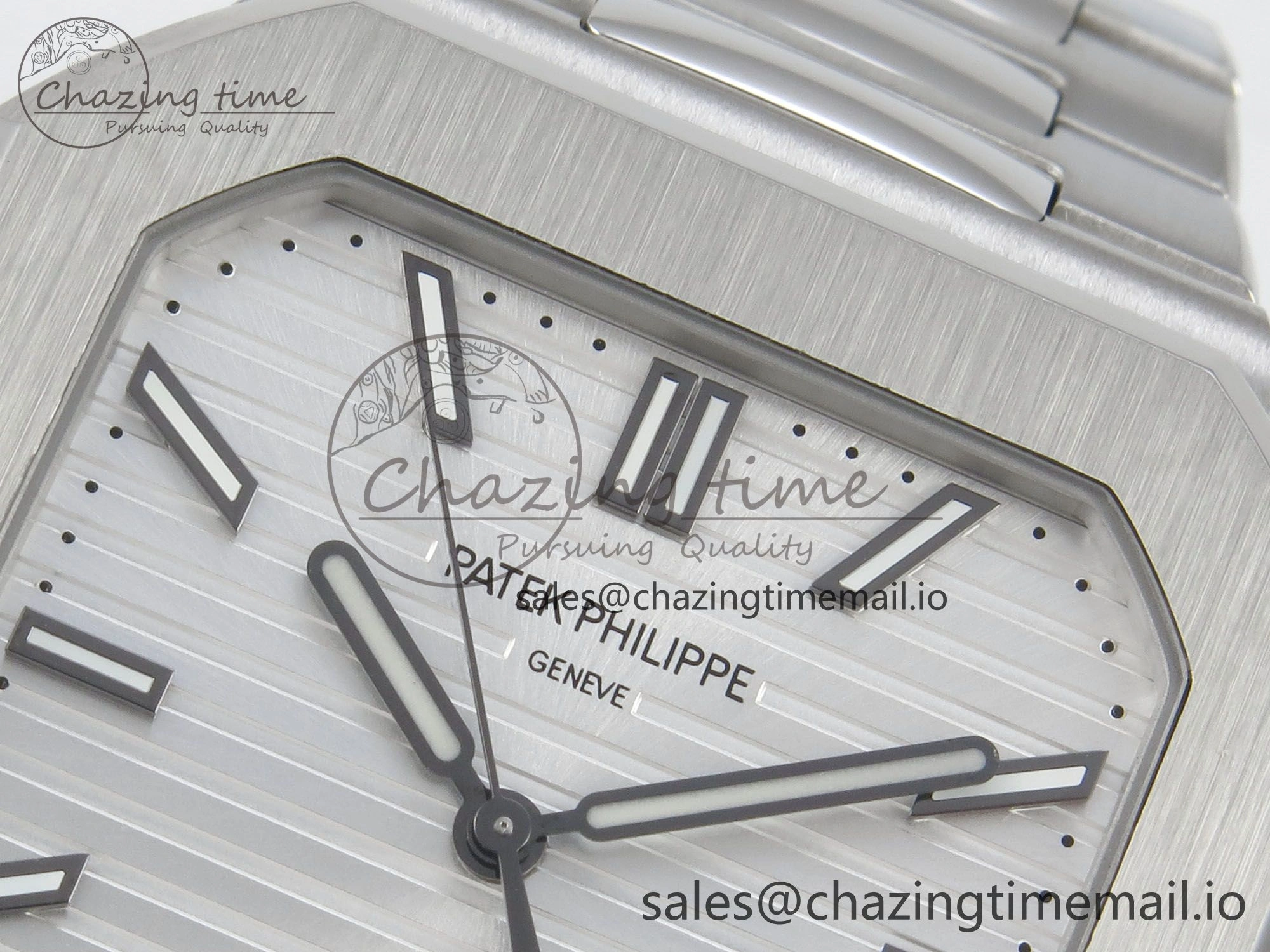 2025 Cubitus GRF Best Edition Silver White Dial on SS Bracelet MY9015 Mod to A330 Super Clone movement Casual 8635