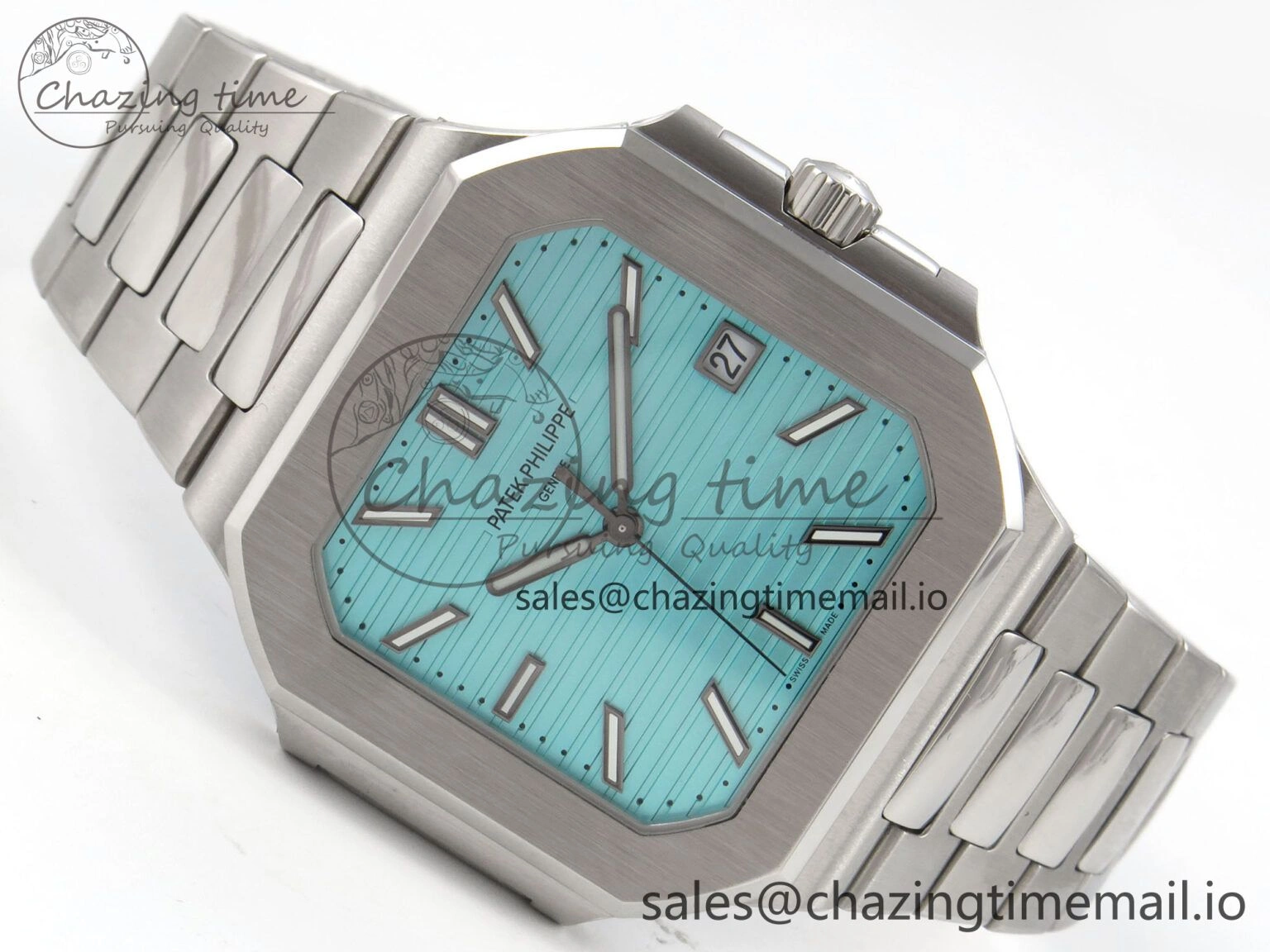 Sustainable 2025 Cubitus GRF Best Edition Tiffany Blue Dial on SS Bracelet MY9015 Mod to A330 Super Clone movement 8634
