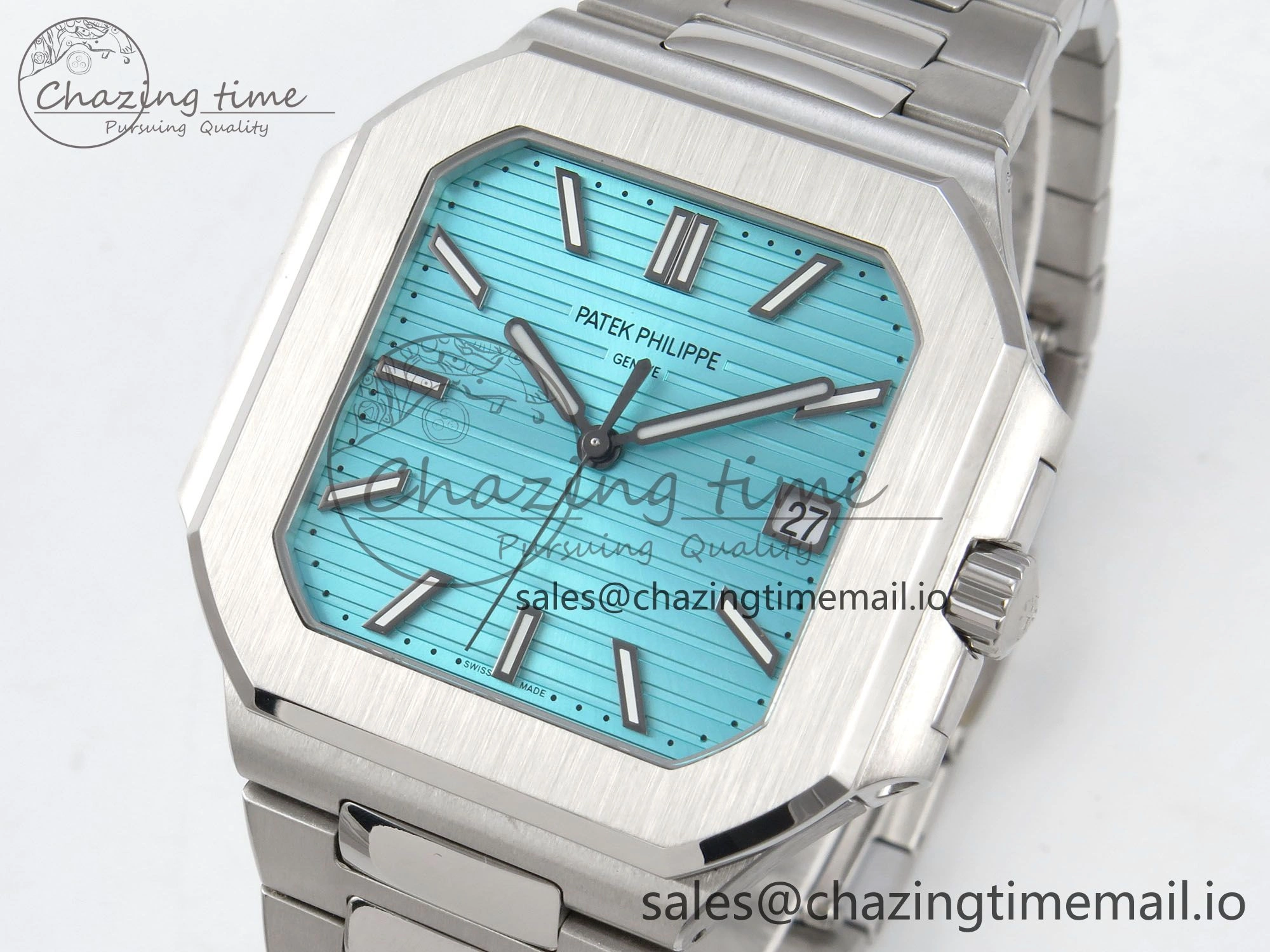 Sustainable 2025 Cubitus GRF Best Edition Tiffany Blue Dial on SS Bracelet MY9015 Mod to A330 Super Clone movement 8634