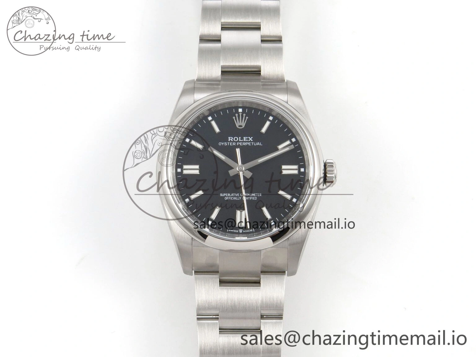 ZeroBulk 2025 Oyster Perpetual 126000 36mm KRF 1:1 Best Edition 904L Steel Black Dial A 128
