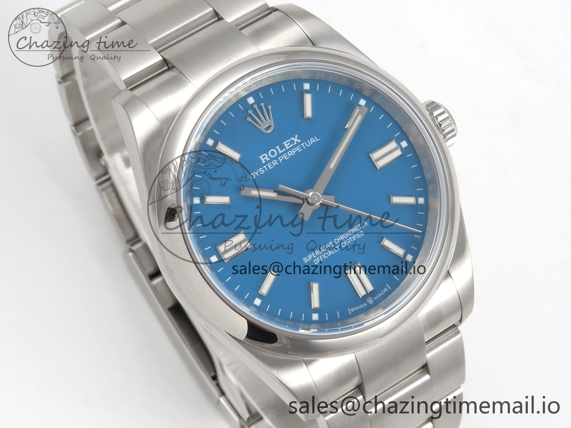 EyeCatching 2025 Oyster Perpetual 126000 36mm KRF 1:1 Best Edition 904L Steel Blue Dial A 136