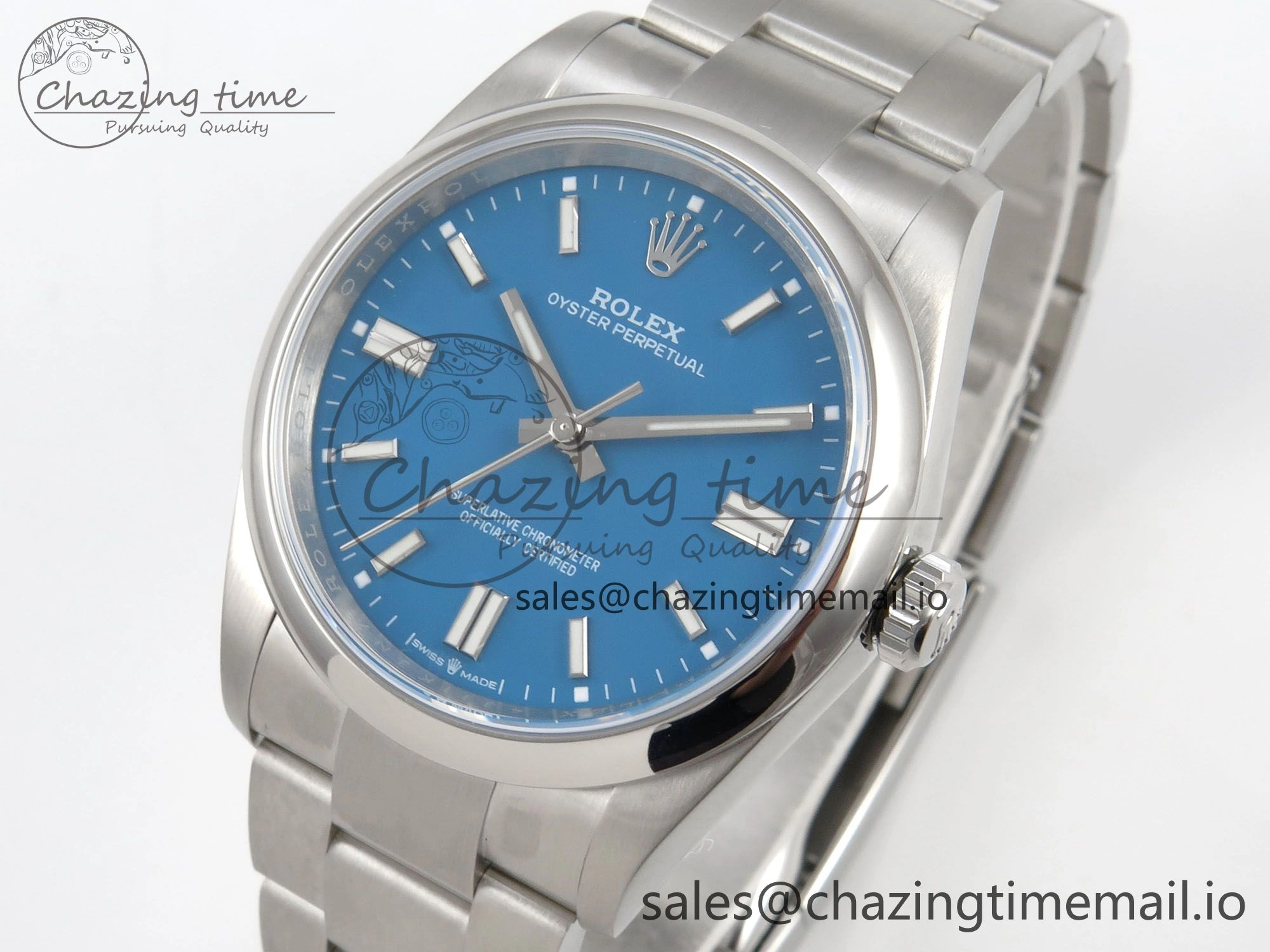 EyeCatching 2025 Oyster Perpetual 126000 36mm KRF 1:1 Best Edition 904L Steel Blue Dial A 136