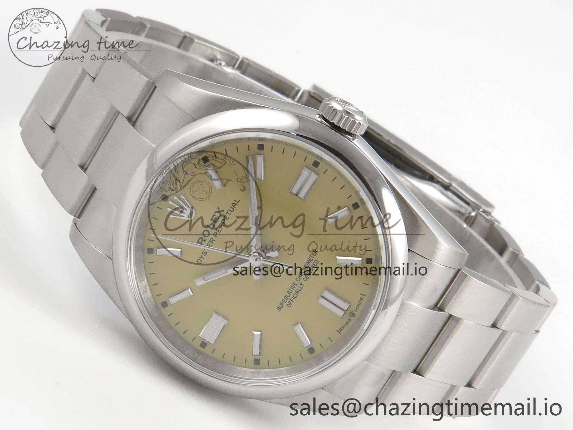 WrinkleFree 2025 Oyster Perpetual 126000 36mm KRF 1:1 Best Edition 904L Steel Pistachio Beige Dial A 124
