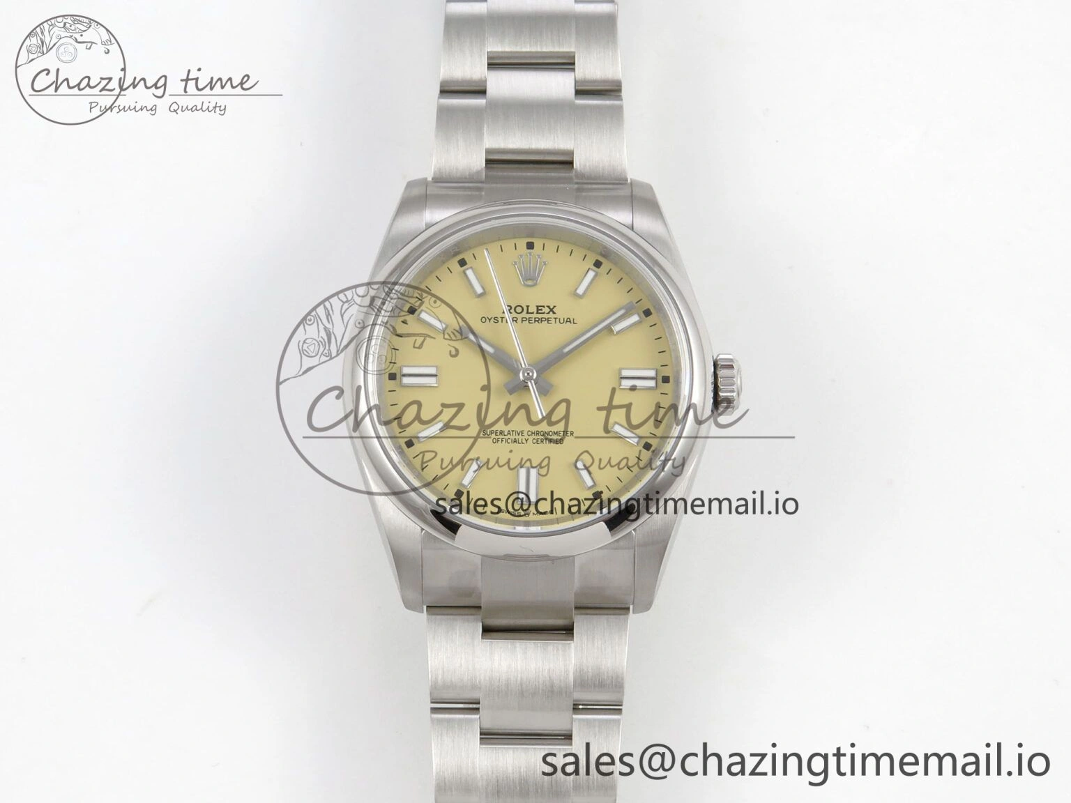 WrinkleFree 2025 Oyster Perpetual 126000 36mm KRF 1:1 Best Edition 904L Steel Pistachio Beige Dial A 124