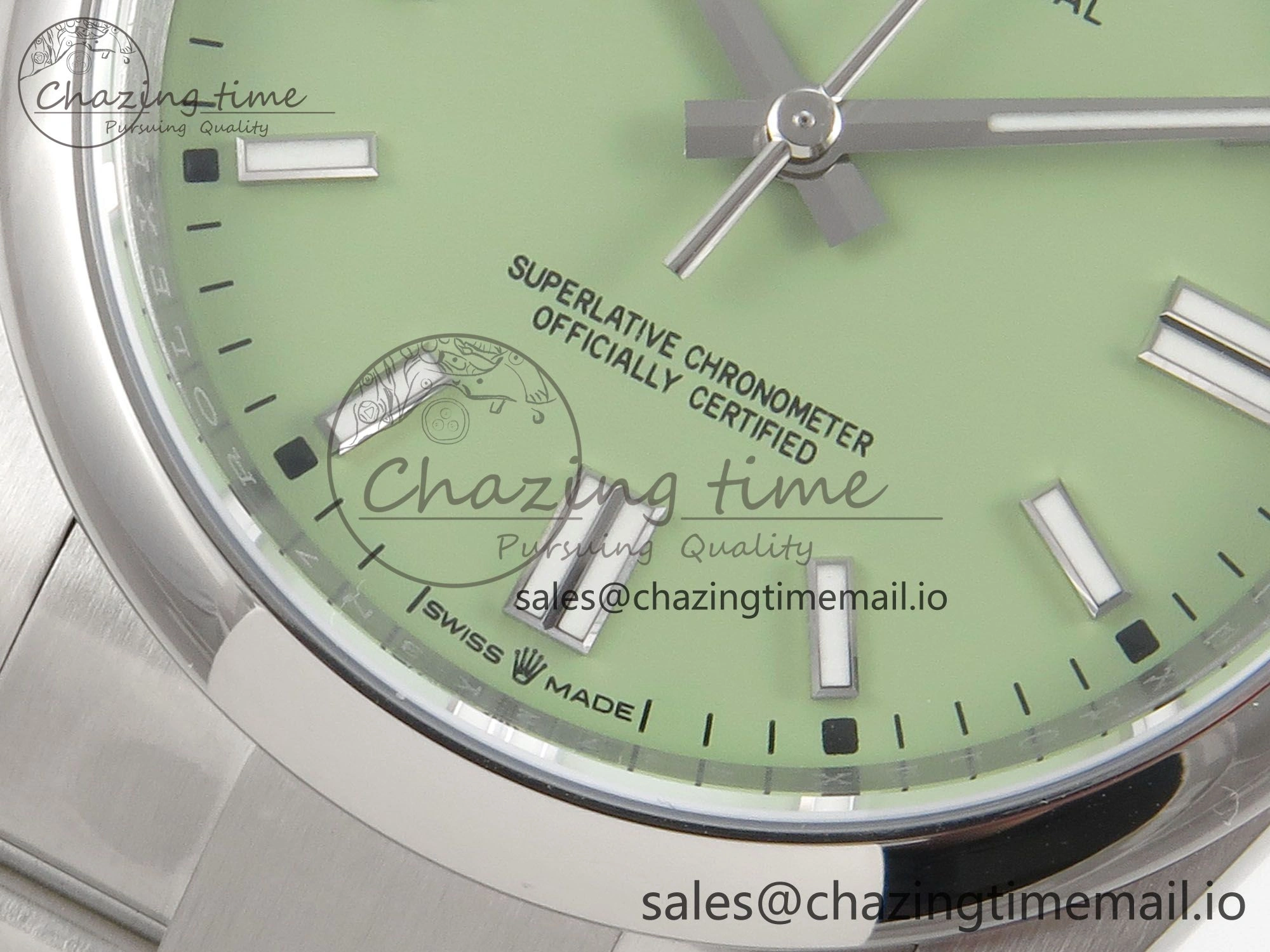 2025 Oyster Perpetual 126000 36mm KRF 1:1 Best Edition 904L Steel Pistachio Green Dial A Durable 125