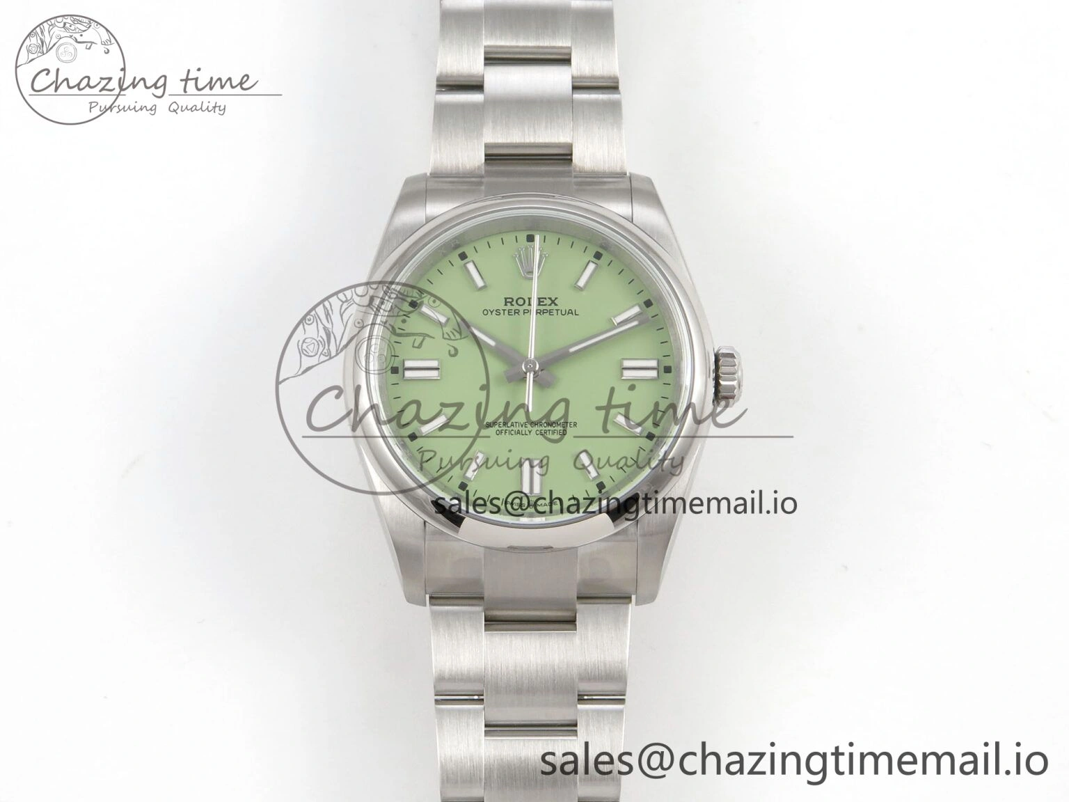 HighQuality 2025 Oyster Perpetual 126000 36mm KRF 1:1 Best Edition 904L Steel Pistachio Green Dial VR 127
