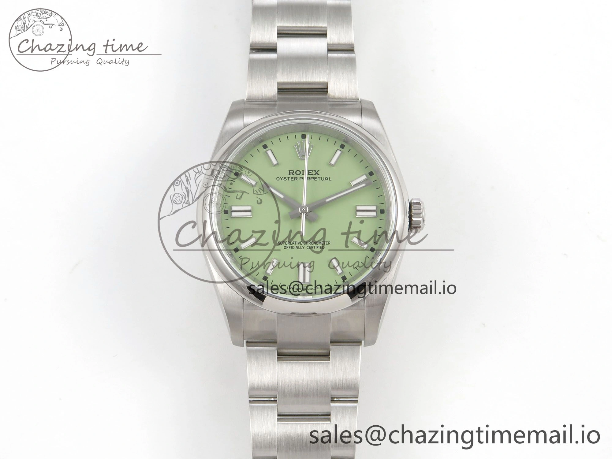 HighQuality 2025 Oyster Perpetual 126000 36mm KRF 1:1 Best Edition 904L Steel Pistachio Green Dial VR 127