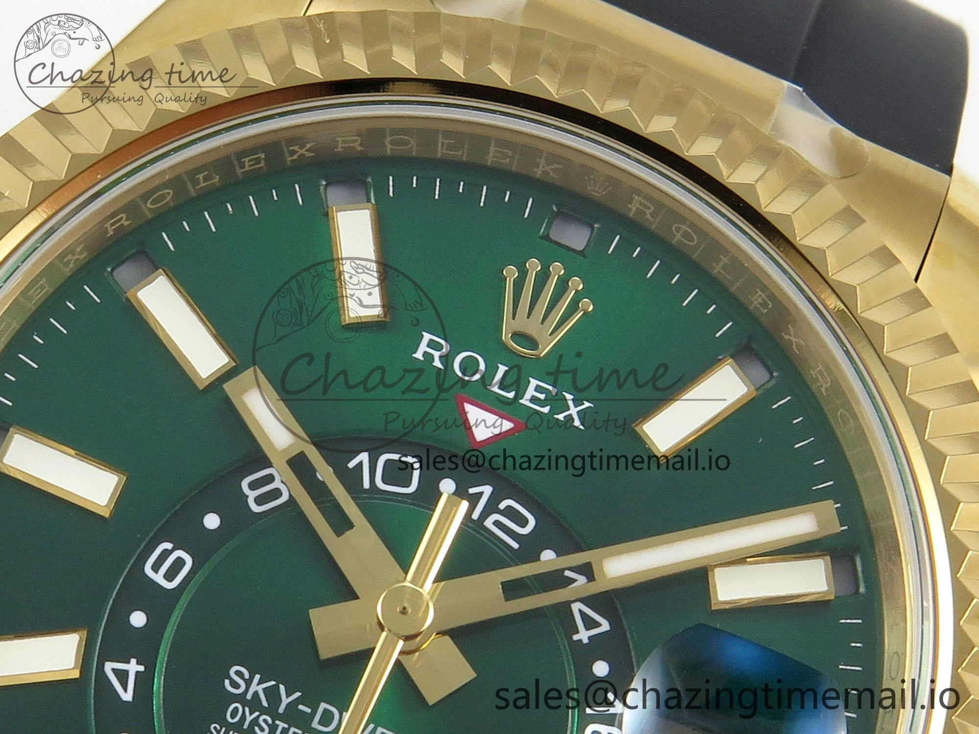 2025 Skydweller 336938 YG Noob 1:1 Best Edition Green Dial on Oysterflex Strap A9002 V Unique 157