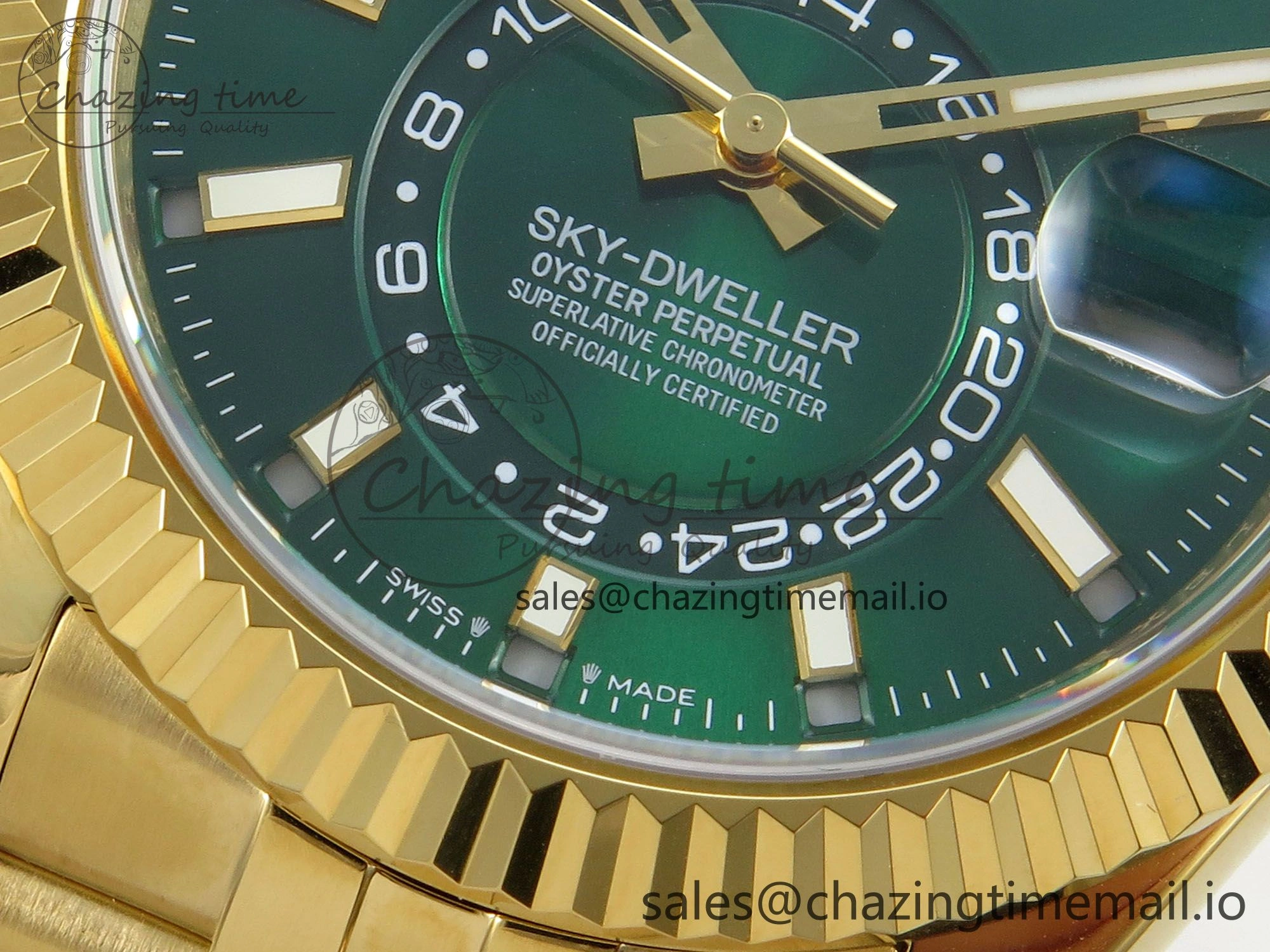 2025 Skydweller 336938 YG Noob 1:1 Best Edition Green Dial on YG Jubilee Bracelet A9002 V StreetReady 115