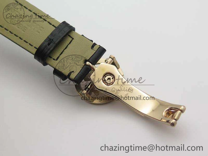 6102P Moon RG Black Dial On Leather Strap A GoodFit 9010