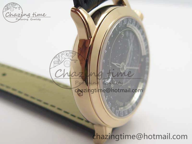 6102P Moon RG Black Dial On Leather Strap A GoodFit 9010