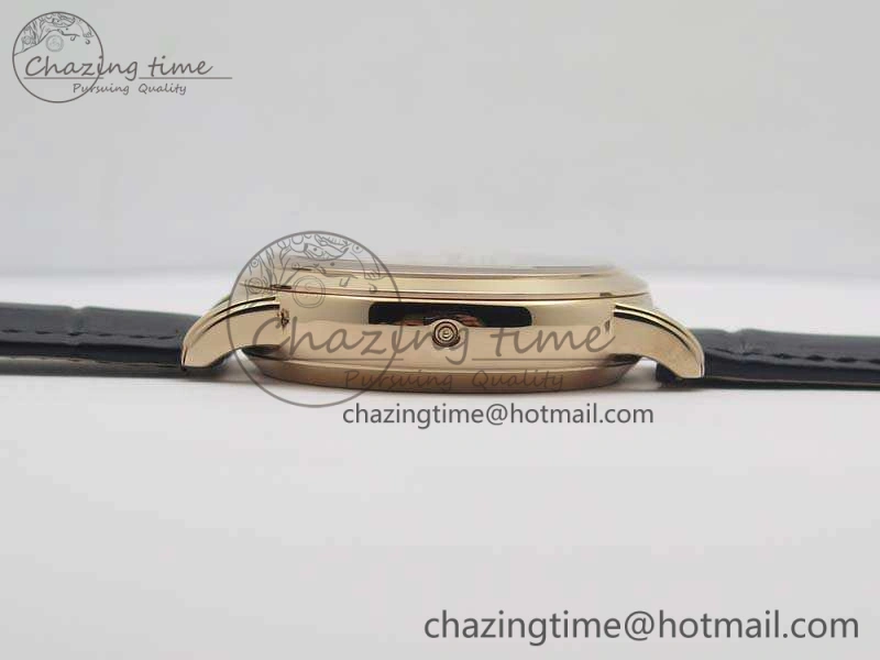 6102P Moon RG Black Dial On Leather Strap A GoodFit 9010