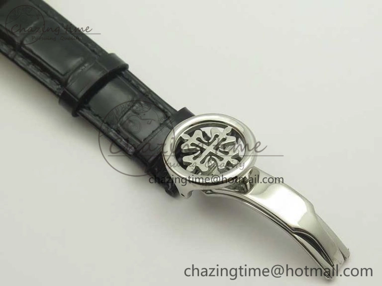 6104P Moon RG SS Black Dial on Black Leather Strap A240 V SportInspired 8984
