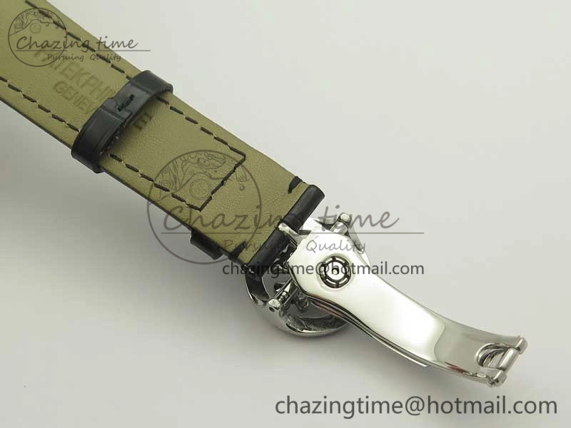 6104P Moon RG SS Black Dial on Black Leather Strap A240 V SportInspired 8984