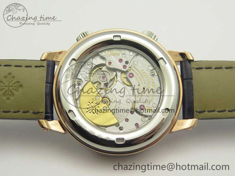 6104P Moon RG SS Blue Dial on Blue Leather Strap A240 V Durable 8982