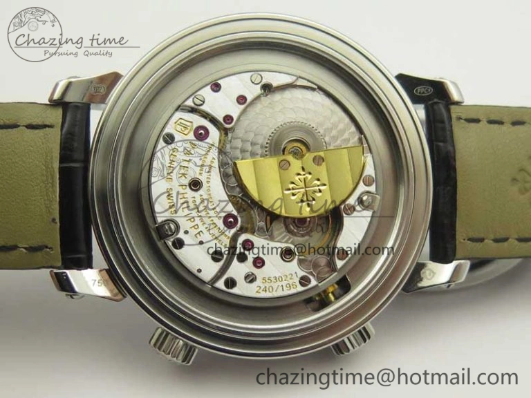 6104P Moon SS Black Dial on Black Leather Strap A240 V BestValue 8986