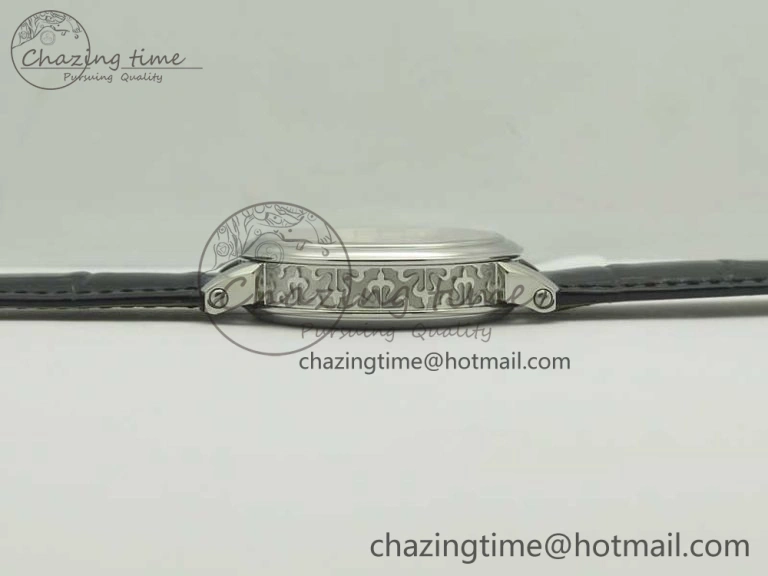 6104P Moon SS Black Dial on Black Leather Strap A240 V BestValue 8986
